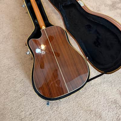 Washburn WD250SWCE Dreadnought Cutaway with Electronics 2010s - Natural image 5