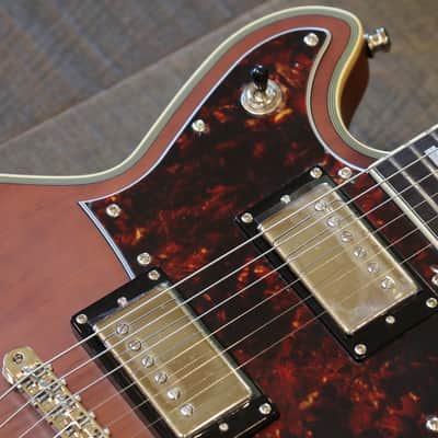 Unplayed! 2020 D’Angelico Brighton Deluxe Series Double-Cut Electric Guitar Walnut + OHSC image 7