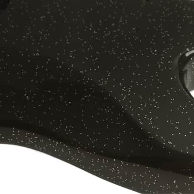 BYOGuitar Finished ST body - Black Silver Flake image 2
