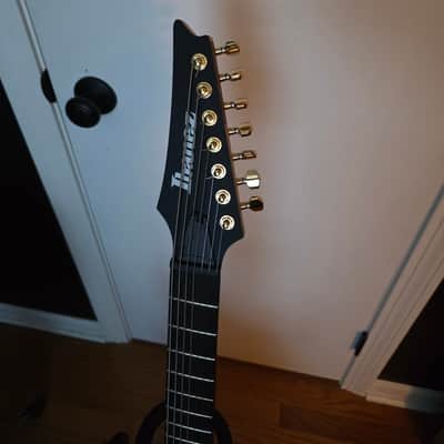 Ibanez RGIXL7-BKF Iron Label 2020 - Present - Black Flat image 4