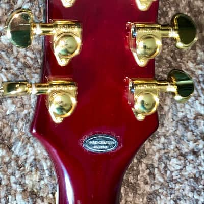 Epiphone Alex Lifeson Signature  Les Paul Custom Axcess  Ruby red electric guitar Floyd rose ohsc image 7