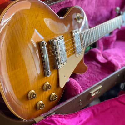 Gibson 2003 Les Paul Standard Subtle Honeyburst Flametop w/ OHSC Non-Chambered w/ Grovers image 1
