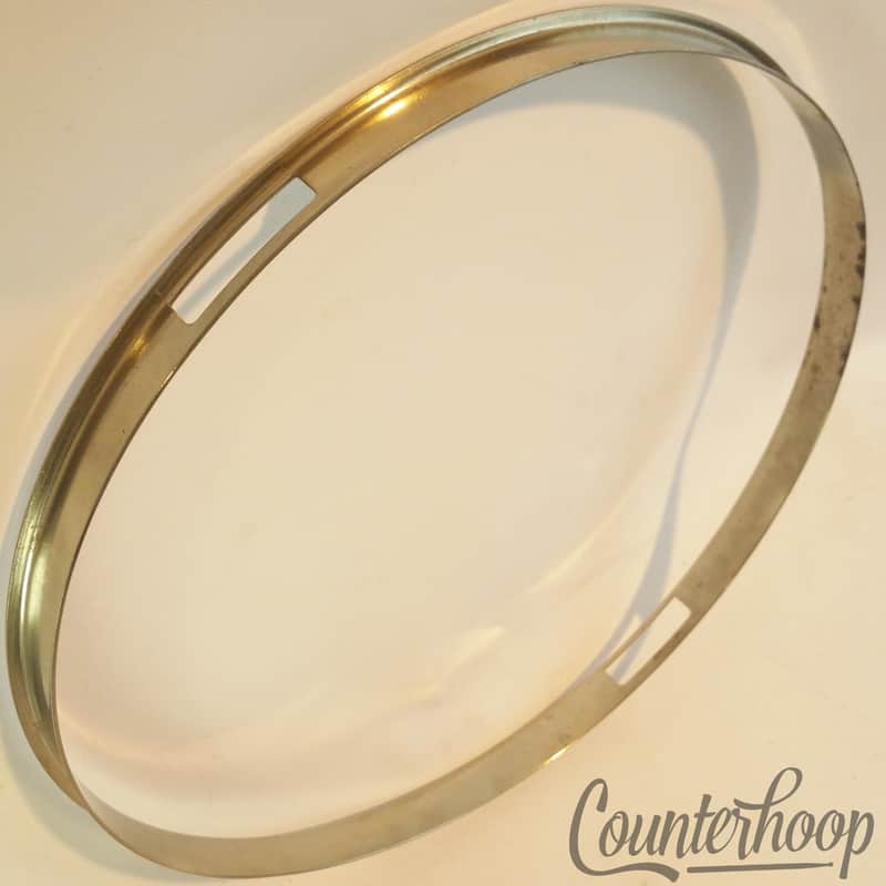 *Leedy 13" Single-Flange Snare Drum Resonant Rim/Hoop Nickel Vintage 20s Chopper image 1