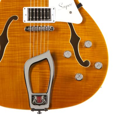 Hagstrom Super Viking Dandy Dandelion Flame - Semi Acoustic Guitar image 8