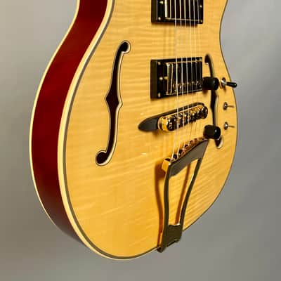 Eastwood Classic 6 TA PH Languedoc Anastasio Style Hollowbody Natural image 4