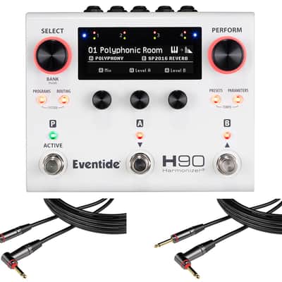 Eventide H90 Harmonizer Pedal + 2x Gator 20' RA Instrument Cable image 1