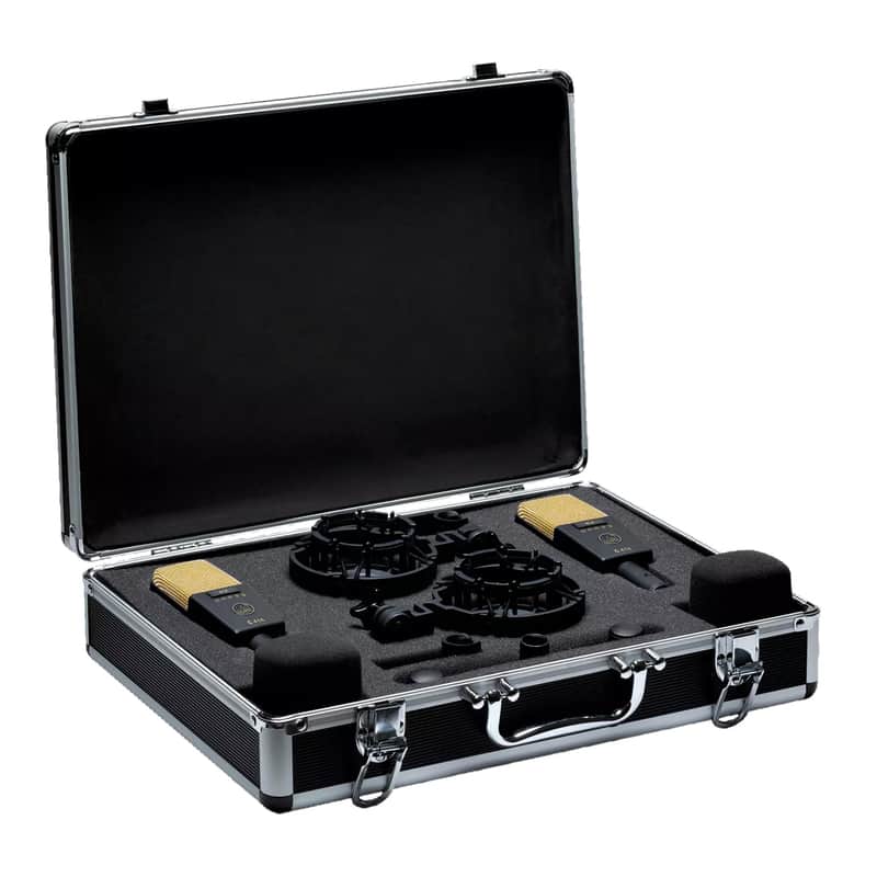 AKG C 414 XL II/ST Matched Pair of Large-Diaphragm Condenser Microphones image 1