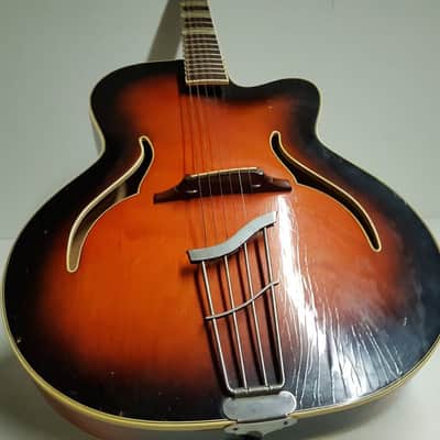 60's SUNBURST JAZZ GUITAR made in GERMANY image 10