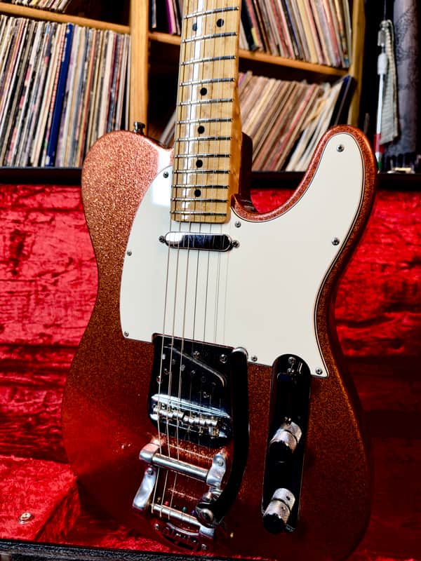 ⚡︎1995 FENDER AMERICAN TELECASTER ⚡︎ BIGSBY ⚡︎ CHAMPAGNE SPARKLE image 1