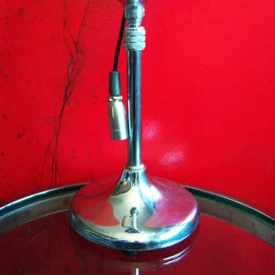 Vintage 1950's Electro Voice 920 crystal microphone polished chrome w short cable Hi Z harp mic Shure Turner Electro Voice image 1