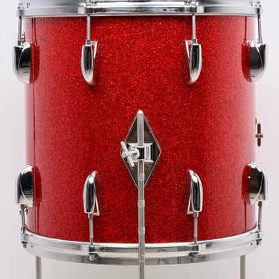 Gretsch 18/12/14/5x14" 60's Round Badge Drum Set - Rewrapped by Lee Ruff Tangerine Sparkle image 24