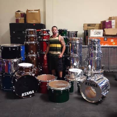 David Silveria, KORN Tama Starclassic, 2000 Custom Chrome "Untouchables" Tour Drum Set image 11