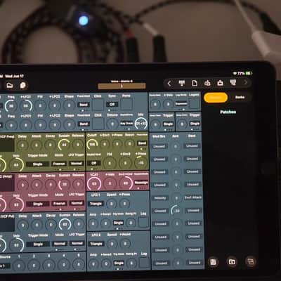 Oberheim Matrix-6 with dedicated iPad Patch-Base realtime parameter control, patch editor, library image 4