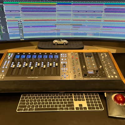Mix Ends  Double Bay Controller Stand for SSL UF8 & UC1 Dark Walnut Stain image 2