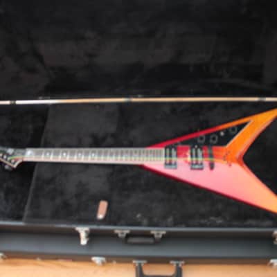 LTD Dave Mustaine DV8-R Tequila Sunrise w/ESP Sig Case image 11