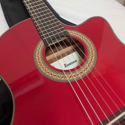 Ibanez GA35TCE Thinline Cutaway Nylon-String Classical Acoustic-Electric Guitar + Ibanez Gig Bag image 5