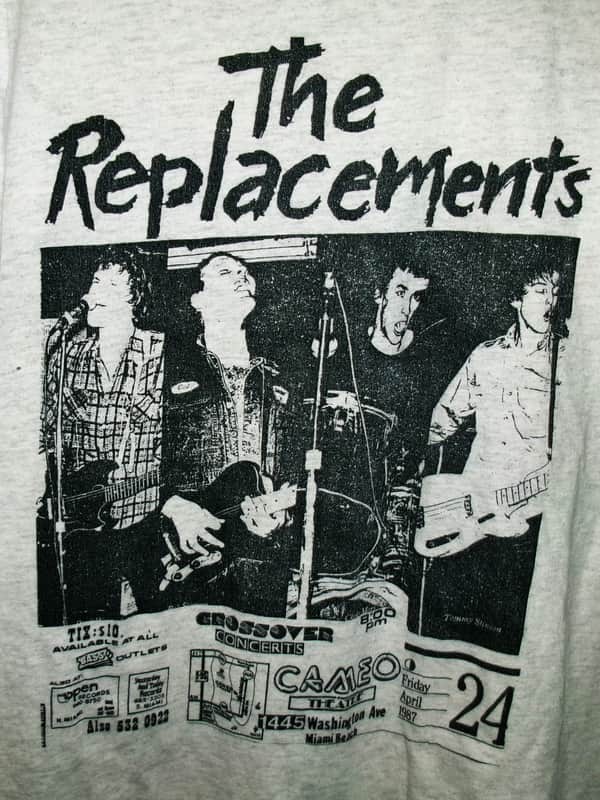 the replacements cameo april 24th 1987 miami fl s-m tee- alternative indie rock tim image 1