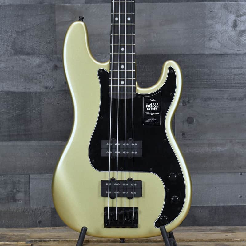 Fender Limited Edition Player Fusion Precision Bass  HH - Halo Metallic with Deluxe Gig Bag