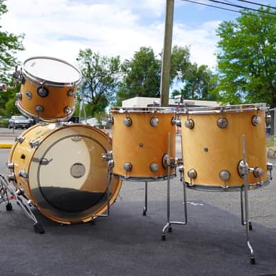 DW USA Collectors Series 4pc Pure SSC Maple Shell Pack w/ Rings - Natural Lacquer Custom $6.500.00 If New! image 3