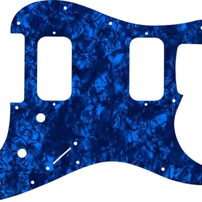 WD Custom Pickguard For Fender Big Apple Or Double Fat Stratocaster #28DBP Dark Blue Pearl/Black/White/Black