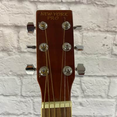 New York Pro NY-977C Acoustic Guitar with cutaway - 3-Color Sunburst image 2