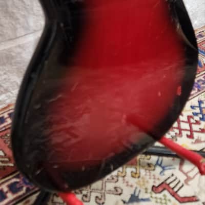 Guyatone Decca DMI 203 Blood Burst 3 Pickup Offset Guitar 1970s Japan image 5