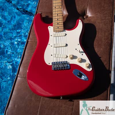 1995 Fender Eric Clapton Artist Series Stratocaster with Lace Sensor Pickups - Rare Torino Red - Yamano Export w COA - Pro Set Up! (Perfect Frets/Action/Intonation) image 16