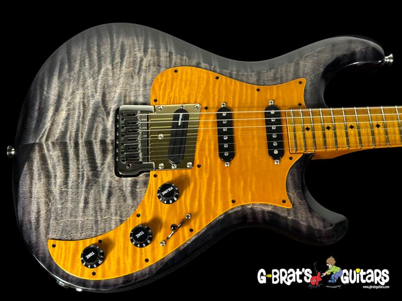 2024 Knaggs Larry Mitchell Signature Severn Tier 2 Flame Top Gloss ~ Charcoal Burst image 1