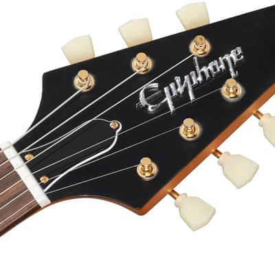 Epiphone 1958 Korina Flying V Electric Guitar, Laurel Fingerboard, Aged Natural image 4