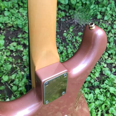 ESP lawsuit strathead 60's stratocaster in Burgundy Mist image 9