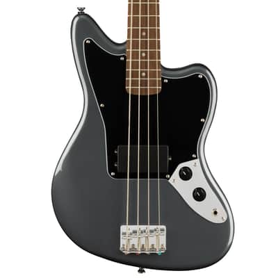 Fender Squier Affinity Series Jaguar Bass in Charcoal Frost Metallic image 1