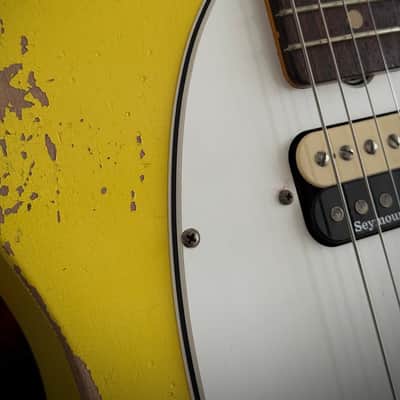 Fender Custom Shop 1964 HS Tele Heavy Relic Grafitti Yellow, Aus Erstbesitz! Custom Color, SD Neck Humbucker uvm. 2021 - Grafitti Yellow Relic image 19