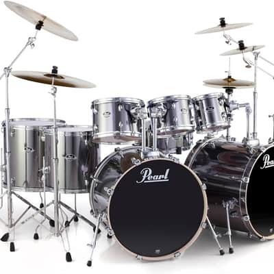 か77● 【中古】REMO / CROWN BONGO ケース付き(pearl) Pearl Export EXX728DB/C 8-piece Double Bass Drum Set with Snare