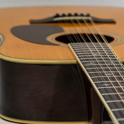 Morris B-60 12-String Dreadnought Acoustic Guitar with Case - Natural - Vintage image 13