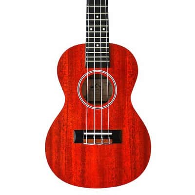 Twisted Wood Redford RF‑130T Tenor Ukulele - Red w/ Gig Bag image 5