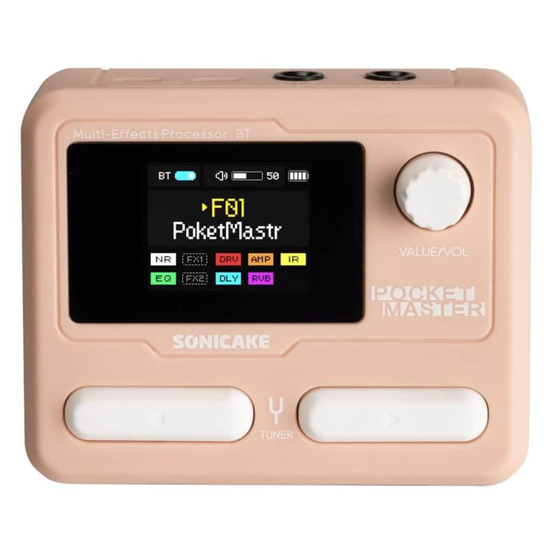 SONICAKE Pocket Master QME-10 Pink Multi-Effect Pedal image 1