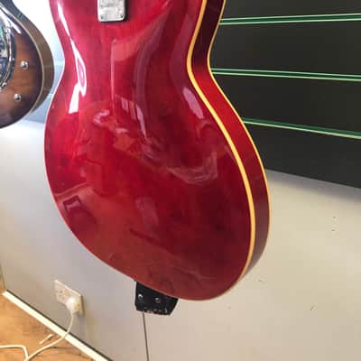 Hagstrom Viking II Ultralux Wild Cherry Transparent 2009 Semi Hollow Body Electric Guitar image 9