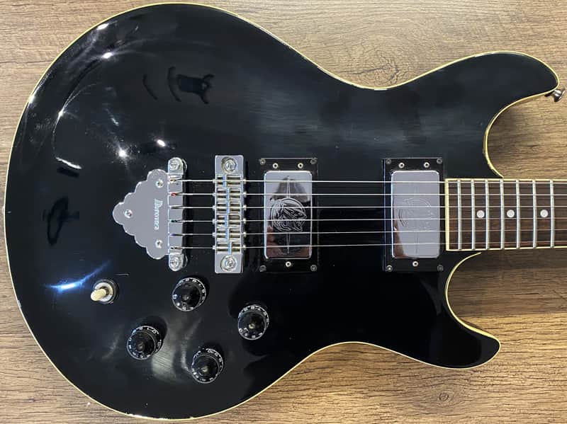 1978 Ibanez Concert Series CN100 Gloss Black Finish Electric Guitar - Excellent
