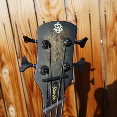 Spector NS Dimension 4 Multi Scale Haunted Moss Matte Left Handed 4-String Bass Guitar w/ Gig Bag (NOS) image 5