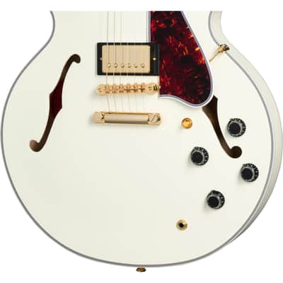 Epiphone 1959 ES-355 Semi Hollow Electric Guitar - Classic White image 7