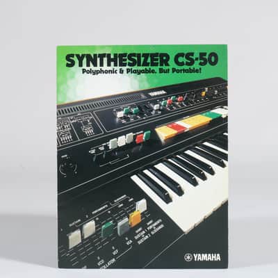 Yamaha CS-50 polyphonic synthesizer brochure