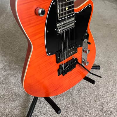 Reverend Reeves Gabrels Signature with Ebony Fretboard 2021 - Present - Satin Orange Flame Maple image 2