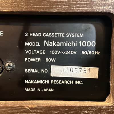 Nakamichi Tri-Tracer 1000 3-Head Vintage Hi-Fi Cassette Player image 13