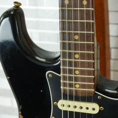 Fender Custom Shop 2025 LTD Roasted Dual-Mag II Stratocaster Relic - Aged Black image 3
