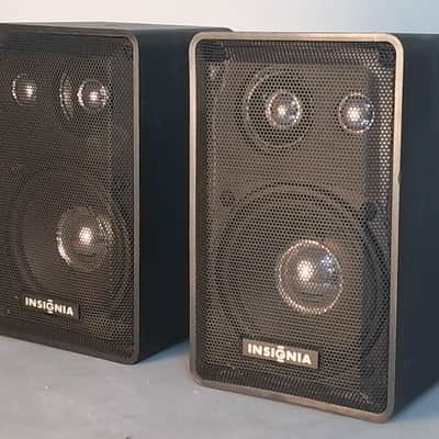 Insignia 4" 3-Way Surround Speaker 4in Surround Speakers Pair Bookshelf Home Aud image 2