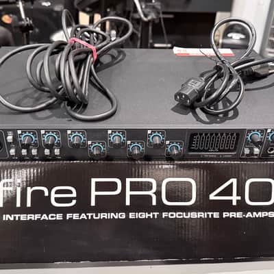 Focusrite Saffire Pro 40 Firewire Audio Interface 2010s - Black image 1
