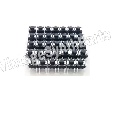 ROLAND S50 - Full set of 34 pushbuttons tact switches - New S-50 Sampler panel switch