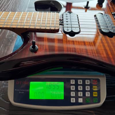 Ernie Ball Music Man JP15 7-String Electric Guitar - Amber Waves Flame image 10