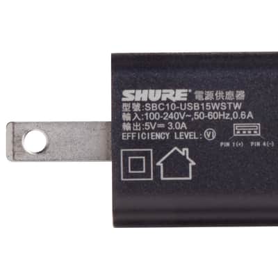 Shure SBC10-USBC Wall-Mount USB-C Charger for Transmitters image 2