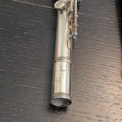 Yamaha YFL-481 Intermediate B-Foot Flute 1990s - Silver image 12